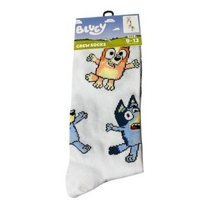 Bluey Crew Socks Size 9-13